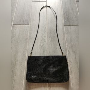 Whiting & Davis Black Crossbody Bag